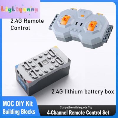 CaDA 4CH Remote Control Set USB Rechargeable Battery Holder for MOC Cars