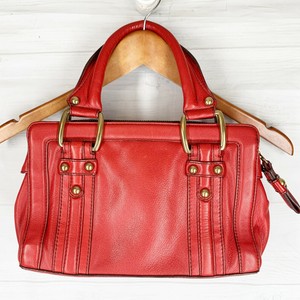 soft red leather purse