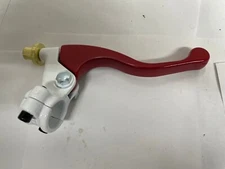 RED + WHITE SHORTY BRAKE LEVER PERCH ASSEMBLY SUZUKI DIRT BIKES WITH DRUM BRAKES