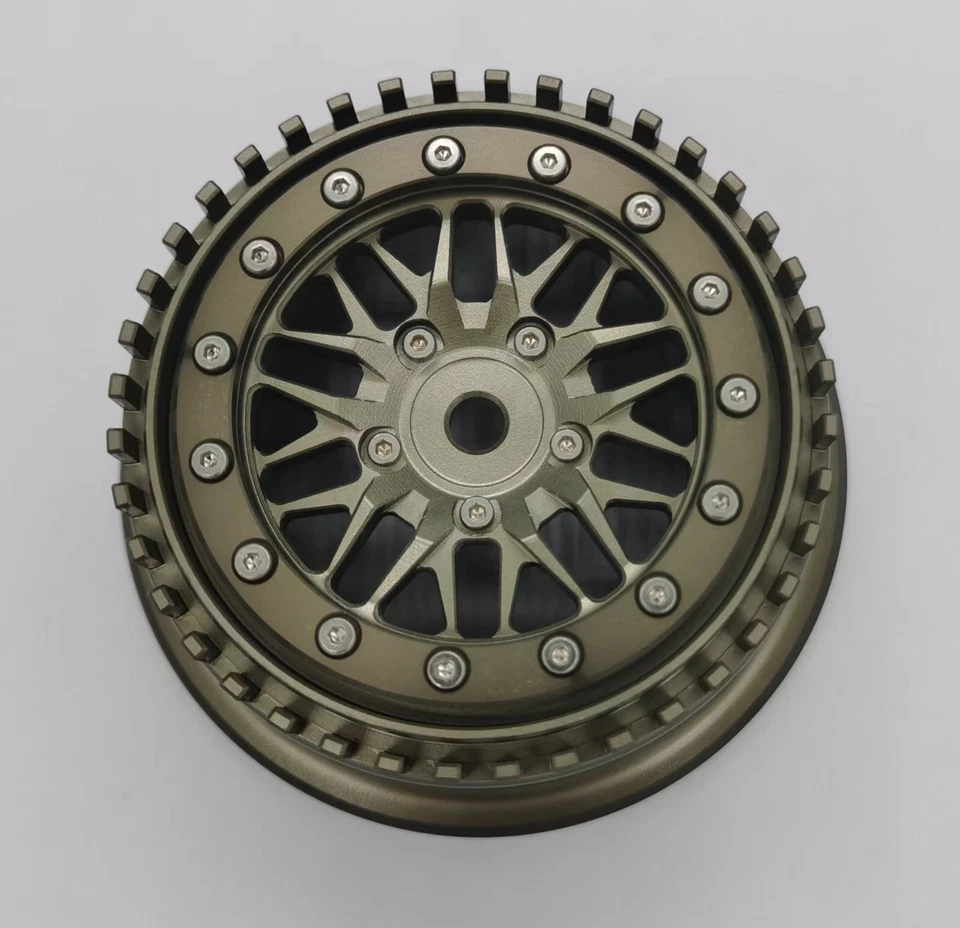 Rueda anodizada dura de aluminio E-VIRATRUE 2,2/3,0"" para barra de arrastre TRAXXAS 1/10 Foto 4 de 4