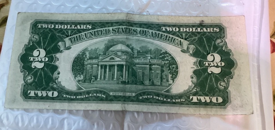 1953-A Red Seal $2 Dollar Bill Note A48909081A Very Nice! - Image 4 of 4