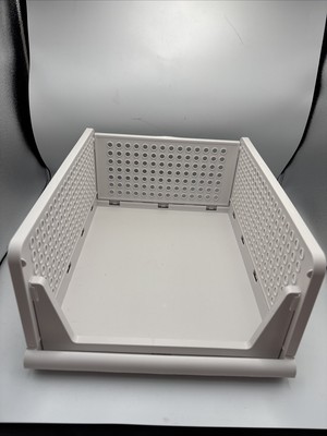 KLEIDERSCHRANK KUNSTSTOFF AUFBEWAHRUNGSREGAL WEISS 43 X 33 X 18,5 HOCH