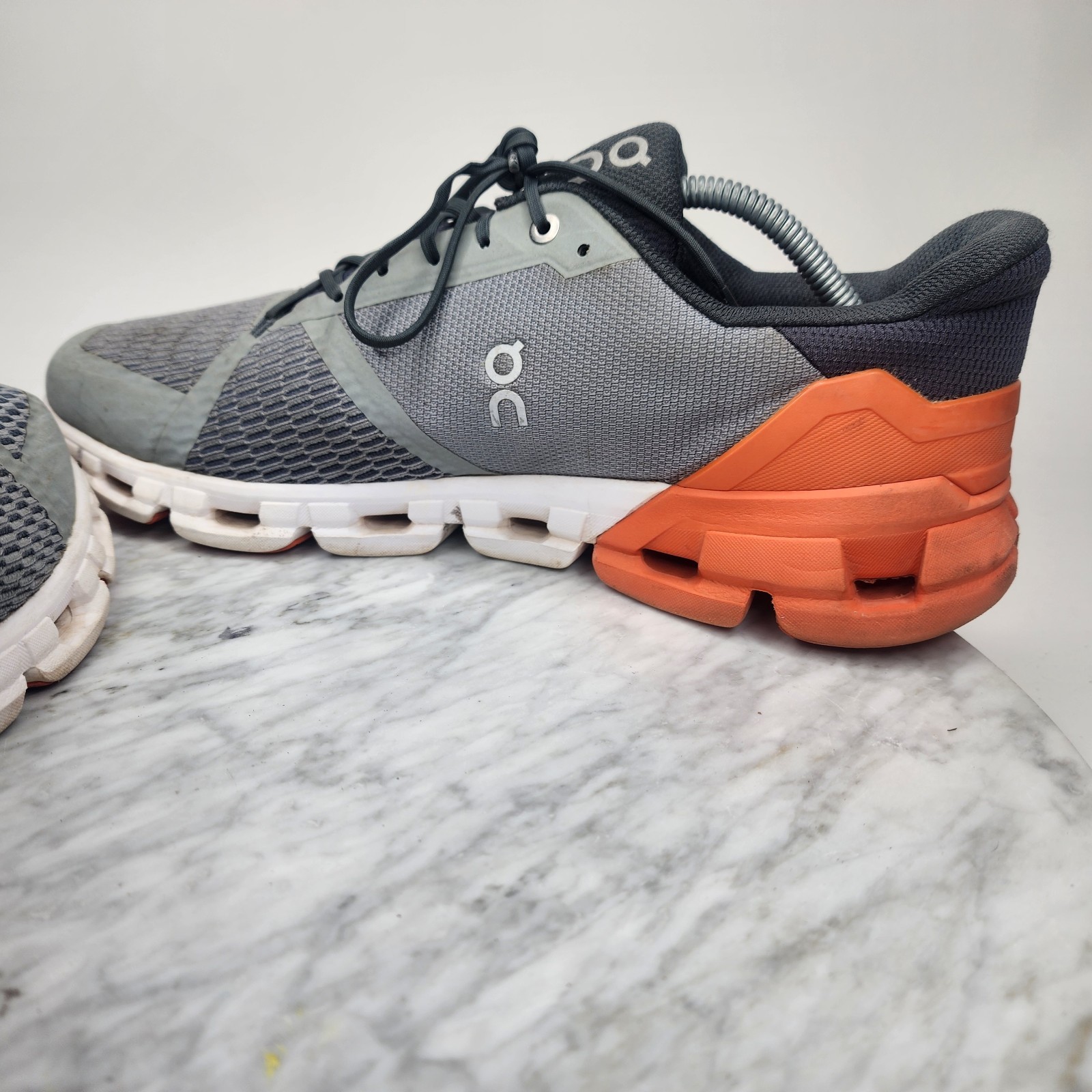 On Cloud CloudFlyer Grey Orange Running Comfort A… - image 7