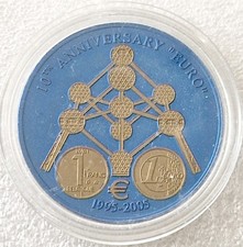 Münze Niob - Liberia 5 Dollar 2005 -  Europa Belgien mit Zertifikat