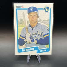1990 Fleer - Tim McIntosh #329 / Milwaukee Brewers / MLB Catcher / Baseball (RC)
