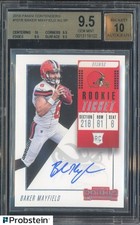 2018 Contenders Rookie Ticket #101 Baker Mayfield RC BGS 9.5 w/ 10 AUTO
