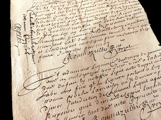 Autographed Manuscript from 1703