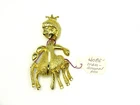 Vtg. 1950s HOBÉ Goldtone Pin Brooch Costume Jewelry - NO RESERVE! - 4