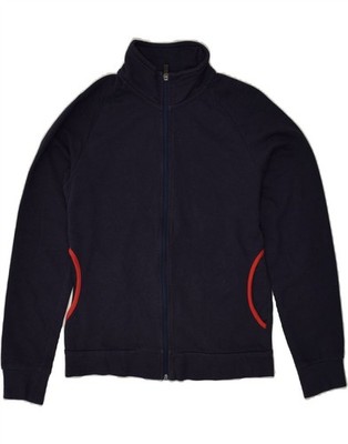 KAPPA Womens Tracksuit Top Jacket UK 12 Medium Navy Blue AO86