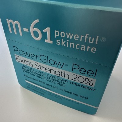 m-61 PowerGlow Peel Extra Strength Deep Peel 20 Treatments Glycolic Acid Vegan