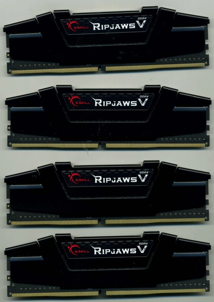 G.SKILL Ripjaws V DDR4-3000 PC4-24000 1.35V 32GB 4x8GB F4-3000C15D-16GVKB - Image 2 of 2