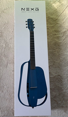 ENYA MUSIC NEXG Akustikgitarre blau 6-saitig mit Koffer, Mikrofon, Handbuch