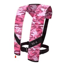 Automatic Inflatable Life Jacket Life Vest for Adults PFD Low Profile Support...