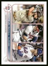 2022 Topps #146 NL Homerun Leaders (Tatis Jr. / Adam Duvall / Pete Alonso)