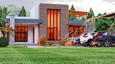 Modern 3 Bedroom  House Plan