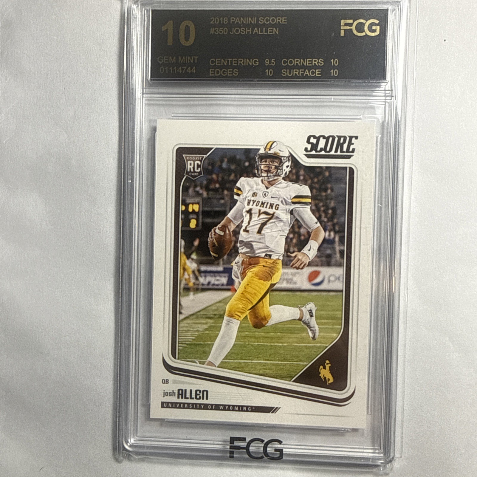 Josh Allen #350 (RC)🔥🔥🔥🔥🔥Gem Mint 10!! view 2