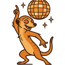 Funny Meerkat Car Sticker 9x9cm - Funny Animal Sticker for Car