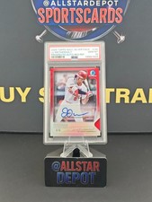 2025 BOWMAN CHROME NSCC NAT JJ WETHERHOLT RED REFRACTOR AUTO /5 PSA 10 GEM MINT