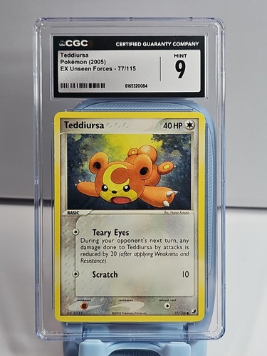 Teddiursa graded CGC 9 for sale on eBay