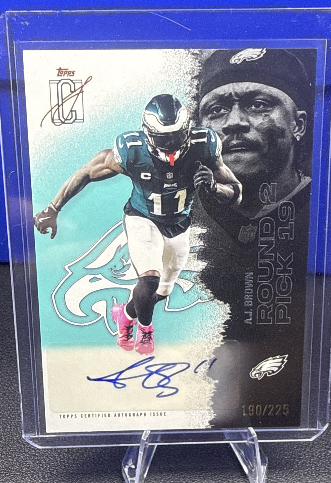 2025 Topps Signature Class - A.J. Brown #93 Teal Autographs /225 (AU)