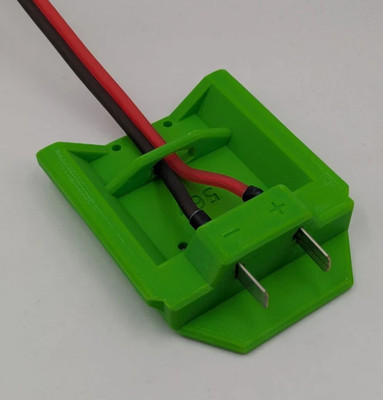 56v EGO Battery Adapter DIY Connector, 12 AWG Wire Block Mount