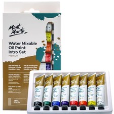 Mont Marte Water Mixable Oil Paint Set 8x18ml   Assorted Colors