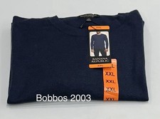 Banana Republic Men  s Merino Wool Crew Neck Sweater, Blue, Size XXL