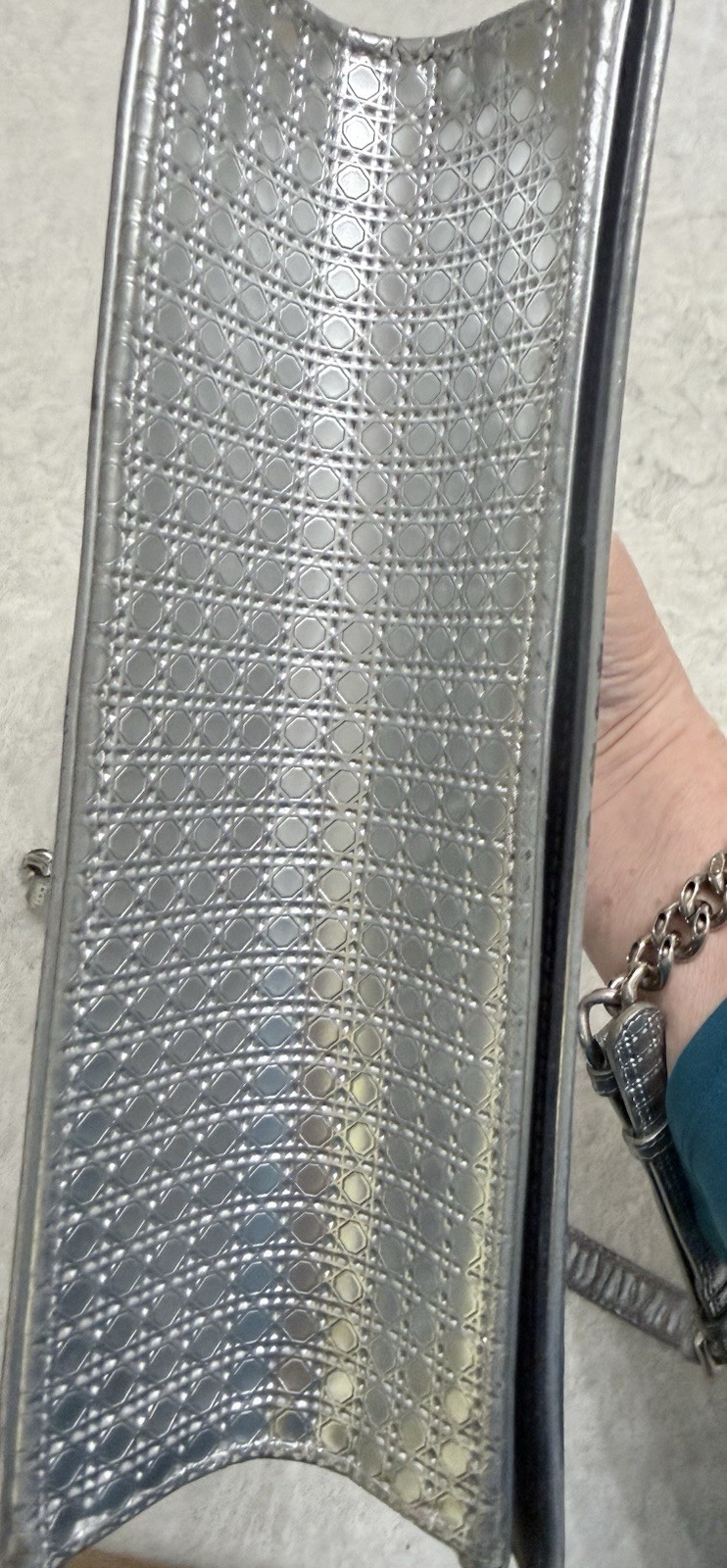 Beautiful  Authentic Dior Diorama Medium Silver M… - image 11