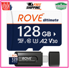 ROVE Ultimate Micro SD Card microSDXC 128GB Memory Card with USB 3.2 Type C