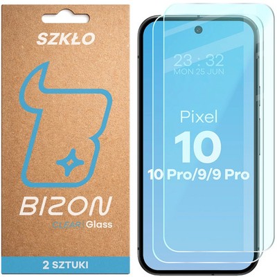 2x Schutzglas für Google Pixel 10/10 Pro/9/9 Pro Bizon Displayschutzglas Glas