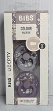 BIBS Colour Pacifier Round Nipple Size 2 Capel Fossil Grey Mix