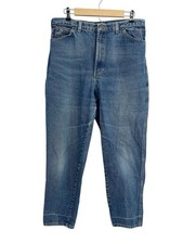 Vintage 90s Gitano Light Wash High Waist Mom Jeans Size 18 Embroidered Pocket