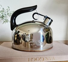 Revere Ware 2 Quart Copper Bottom Tea Kettle Vintage a 90 C Korea