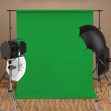 Green Screen Backdrop Background Fabric for Portraits Party Video Studio 6X9ft