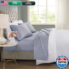 Madison Park 600 Tc Cooling Cotton Blend Solid Sheet 16 Inch Deep Pocket All