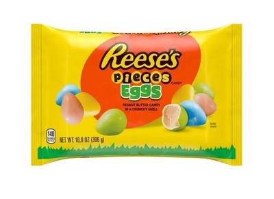 Reese's Pieces EGGS 10.8 oz Peanut Butter Candy in a Crunchy Shell * BB 5/2027 *
