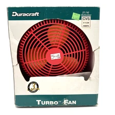 Vintage Retro Duracraft Turbo Fan Table Top Bright Colors Plastic 90's DT740 New