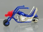 Vintage 1972 Matchbox Lesney Chopper No.71 Diecast Blue Jumbo Jet Motorcycle
