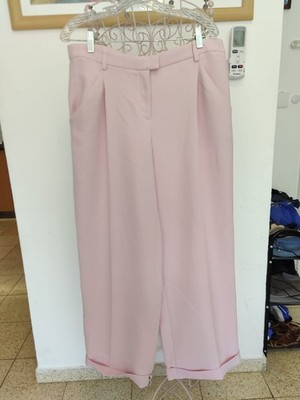 Nanushka Zoelle Viscose Wide-Leg Pants - Pink, Size L