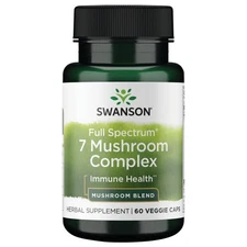 Swanson Full Spectrum 7 Mushroom Complex 60 Veggie Capsules