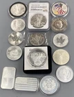 15 Troy Ounces .999 Silver Coins Bars Rounds nice mix L24837