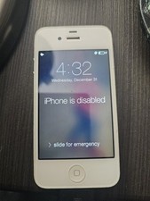 Apple iPhone 4 A1349 White 8GB   For Parts or Repair Only