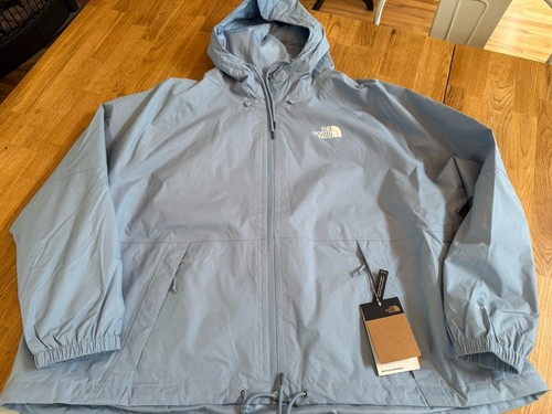 The North Face Donna Plus Antora Giacca Antipioggia Felpa con Cappuccio Acciaio Blu Taglia 3X Nuova con etichette $120 - Foto 6 di 16