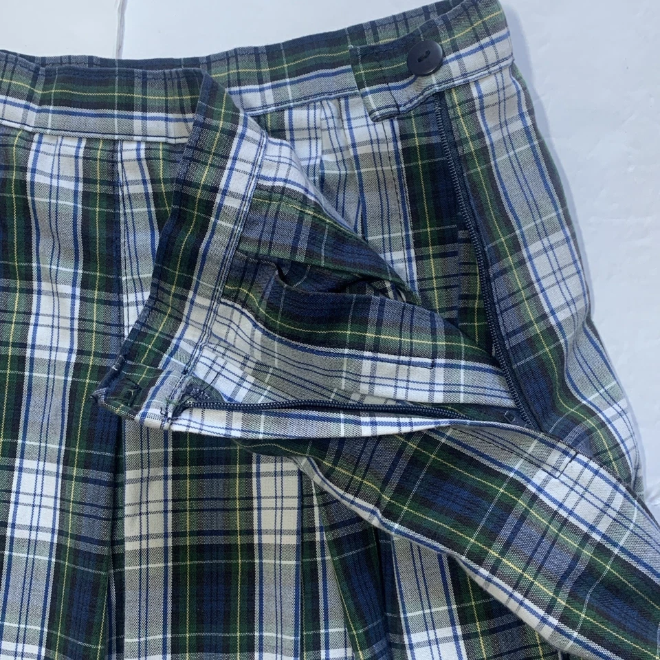 Dennis Uniforme Niñas Plisado Cuadros Falda Escolar Estilo J13 Gris Azul Foto 3 de 4