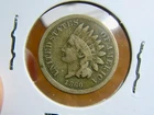 1860 US Copper Nickel Indian Head Cent! VG Very Good Condition
