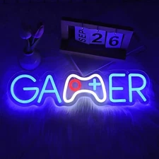 Neon Sign, Neon Signs for Wall Decor Neon LED Signs Gaming Room Neon Gamer