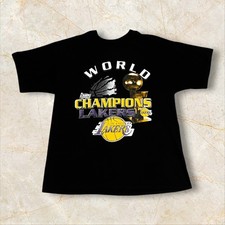 Vintage Los Angeles Lakers 2000 Finals Champions T Shirt Size XL