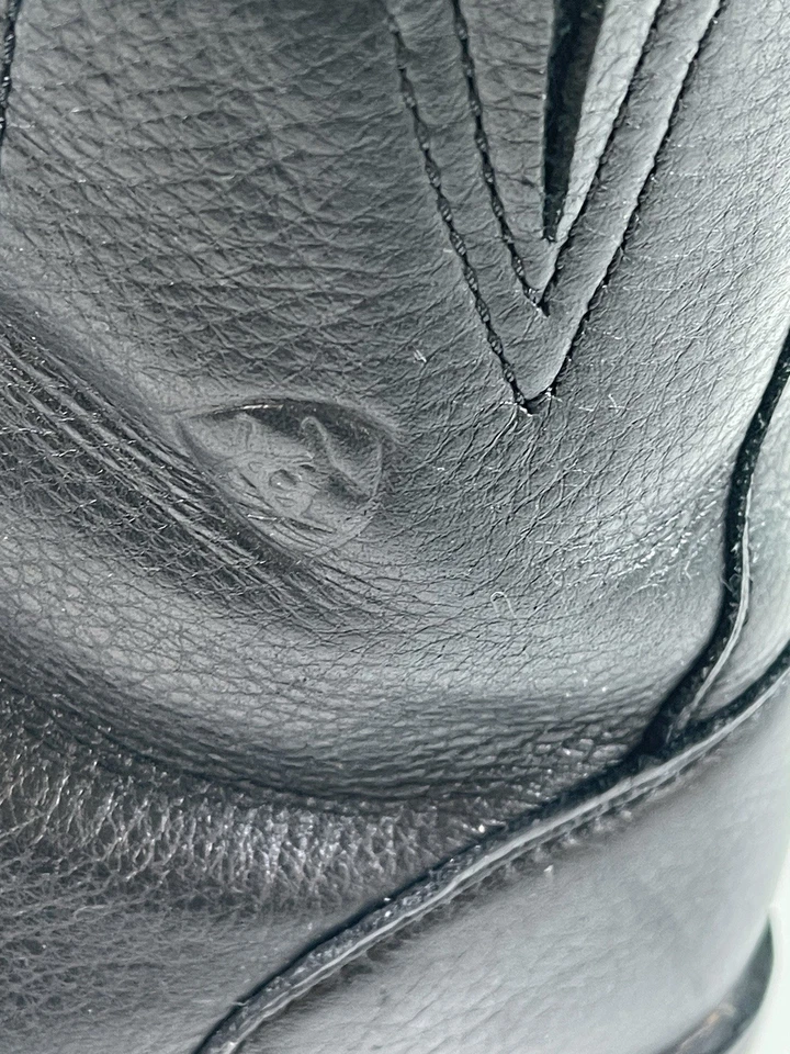 Botines vintage ARIAT ATS Kiltie Roper cuero negro para mujer EE. UU. 9,5 B Foto 3 de 4