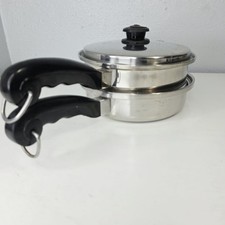 Saladmaster Double Boiler Steamer Pot 3Pc Sta...