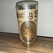 Vintage Kentucky Derby Glass 1974 100th Anniversary Brown & Gold Churchill Downs